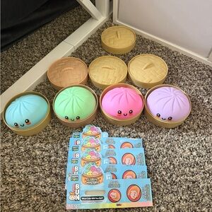 Colorful Squishy Dim Sum Toy Set